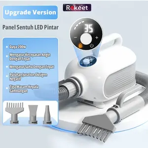 Rokeet Smart Pet Fur Drayer Blower Grooming Kucing Anjing Pengering Bulu Hewan