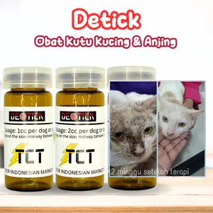 DETICK 1ML 2ML 3ML OBAT KUTU TETES ANJING KUCING HEWAN 0-10KG DAN 10-20KG DE TICK ORIGINAL