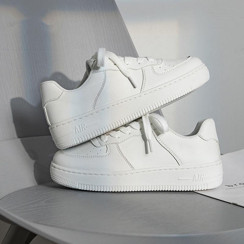 Product Introduction of (TĂNG 1 SIZE) Giày thể thao Sneaker đôi Nam Nữ Học sinh Sinh viên màu trắng Hot Hit 2025 đế bằng T09 Shoes Cao Su Đế Cao 3cm đi học 11
