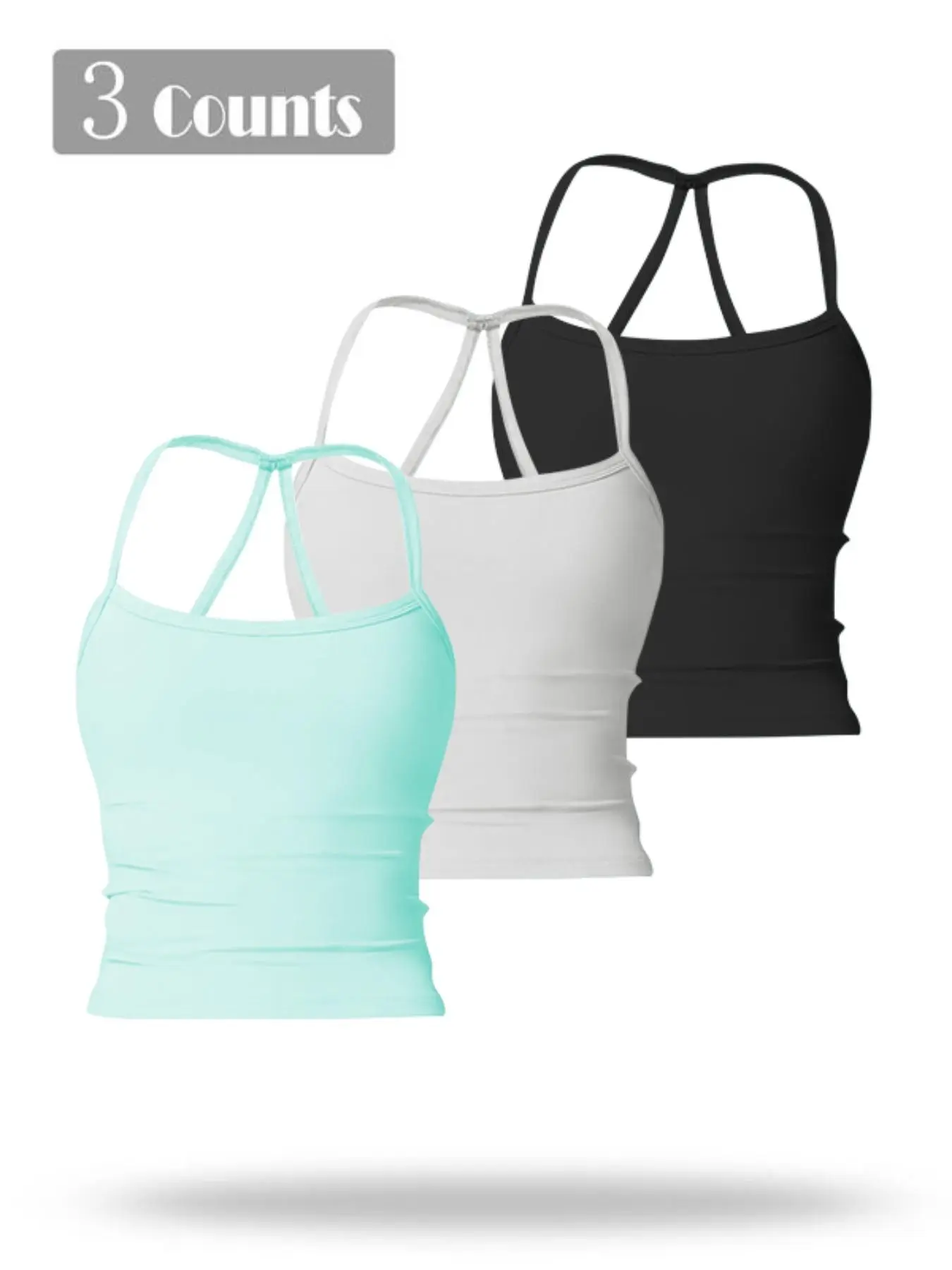 Women's Solid Color Cami Top, Casual Sleeveless Top for Summer, Ladies Clothes for Daily Wear