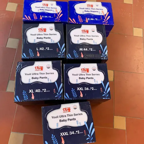 Bỉm Tã Quần Youli Xanh Nội Địa 1 thùng ( S108/ M92 M88 / L84 / XL80 / XXL72)