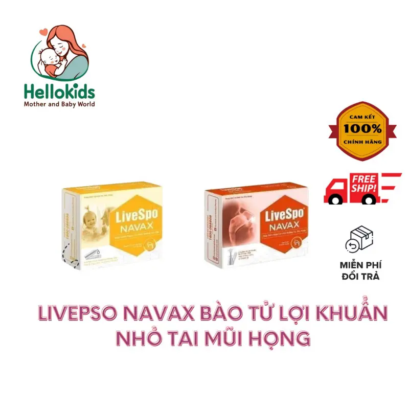 Xịt Tai Mũi Họng Bào Tử Lợi Khuẩn Livespo Navax Mẫu Mới