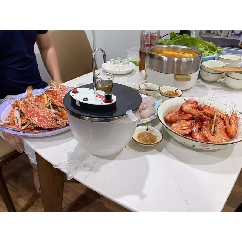 Máy Rót Rượu Tự Động - Bình Rót Rượu Thông Minh Cảm Ứng Không Chạm Bát Rượu Ướp Lạnh Tự Động Rót 7