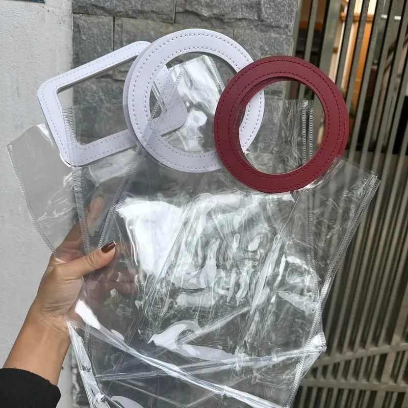 Túi Quai Da Trong Suốt Len Dùng Lên Sét Quà Tết 2