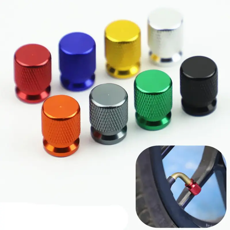 Motorcycle Modified Valve Cap, Universal Motorcycle Valve Stem Cap, Electric Bike Decorative Aluminum Alloy Valve Nozzle Cover, Suitable for Car Travel Bike 0