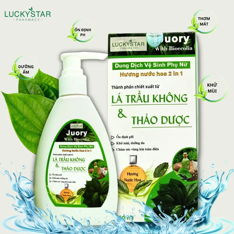 Dung Dịch Vệ Sinh Phụ Nữ Hương Nước Hoa Lucky Star - 150ml Nữ  Women ( Có Che Tên Sản Phẩm ) 6