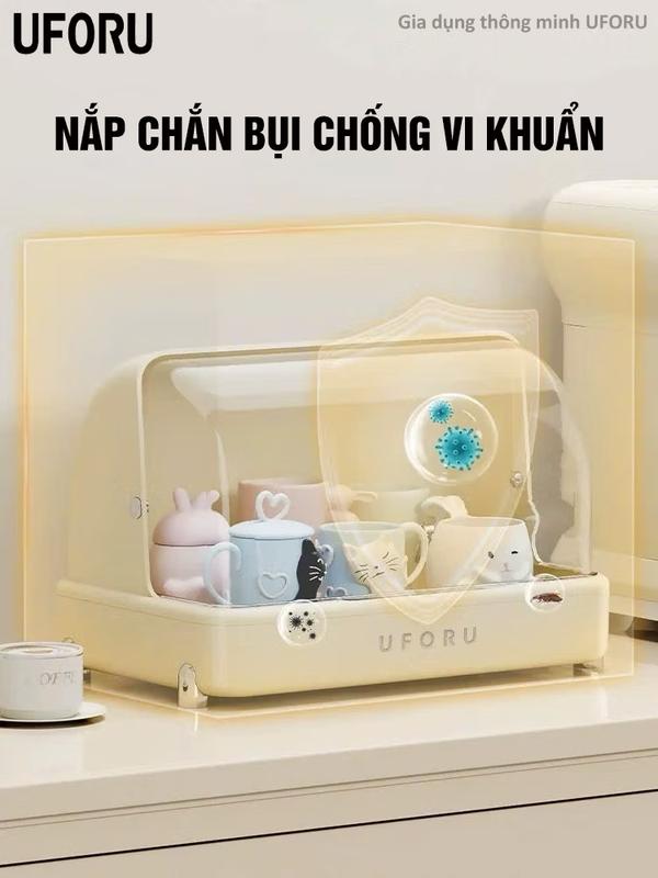  Kệ đựng đồ đa năng nhiều tầng UFORU bản mới 2025 có nắp đậy chống bụi bẩn vi khuẩn kệ nhiều tầng chắc chắn - UF720 