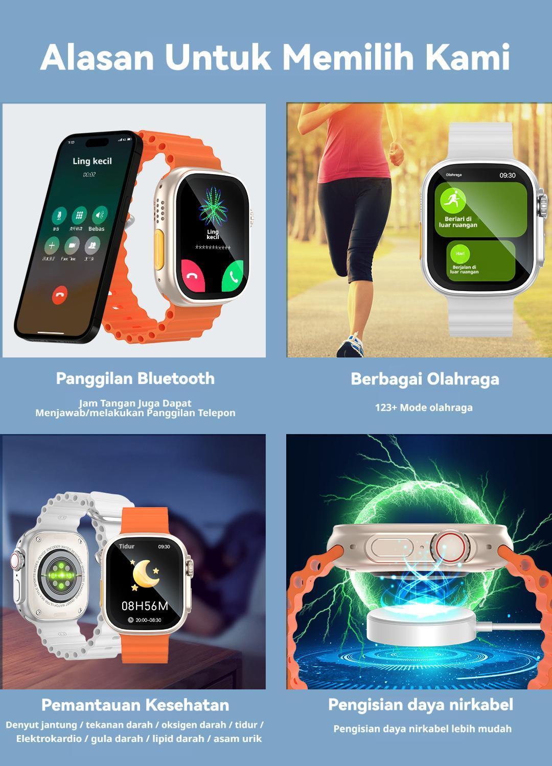 Rofani Jam tangan pintar(Tidak bisa memasang kartu SIM) T200/T210 mendukung koneksi Bluetooth dengan layar sentuh penuh HD 1,99 inci, tahan air IP68 dengan pemantauan detak jantung Rofani Jam tangan pintar(Tidak bisa memasang kartu SIM) T200/T210 mendukung koneksi Bluetooth dengan layar sentuh penuh HD 1,99 inci, tahan air IP68 dengan pemantauan detak jantung