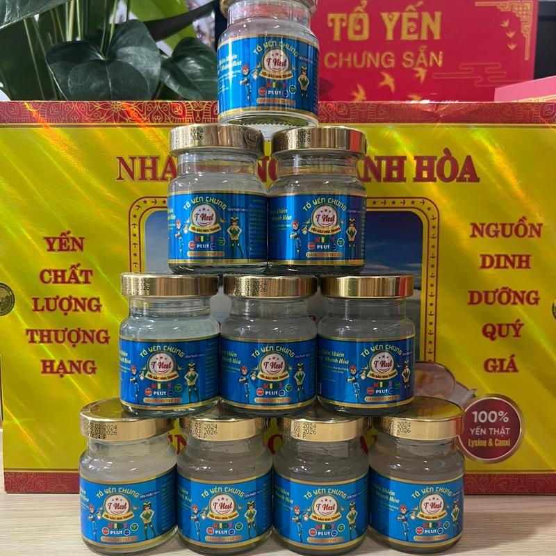 Combo 10 lọ Yến em bé chưng sẵn TNest hàm lượng 50% Yến tươi