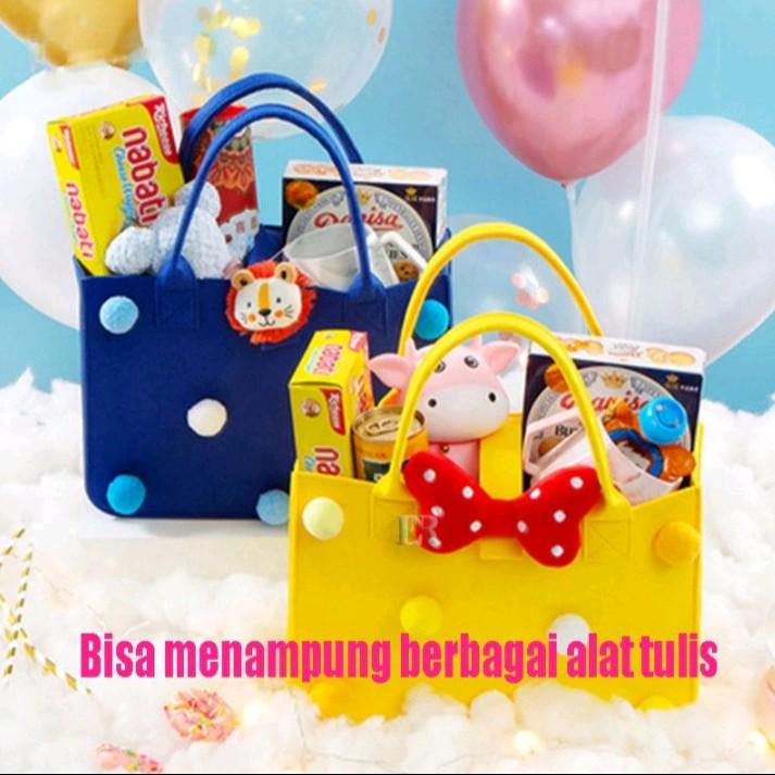 totebag lucu,unik, tas bayi,totebag hampers Wanita Casual Brown 0