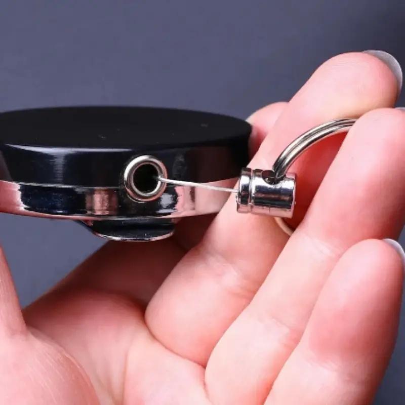 Product Introduction of Fishing Keychain, 1 Count Retractable Anti-theft Fishing Keychain, Outdoor Sports Keychain, Safety Fishing Accessories for Men & Women 5