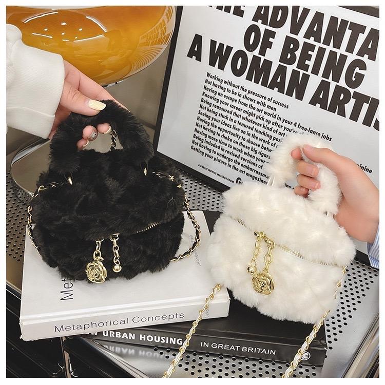 Túi Xách Nữ Đeo Chéo Cốp Lông Cừu cao cấp sz17x11 toptui thinh