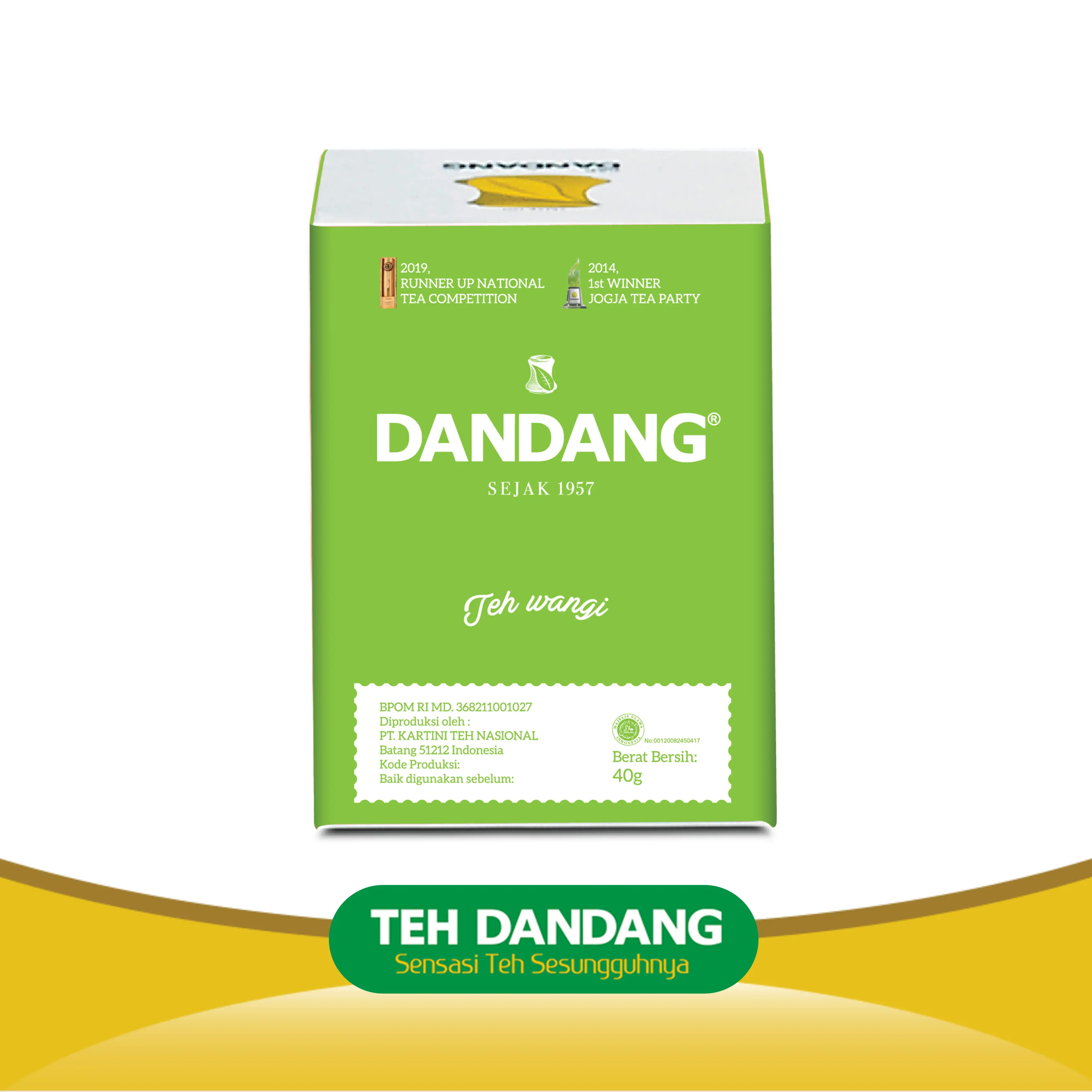 Teh Dandang Hijau 40gr [1 slop isi 10 pcs]