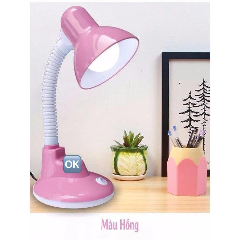 Đèn học để bàn cho bé hình mèo có lỗ để bút tiện lợi kèm bóng cao cấp