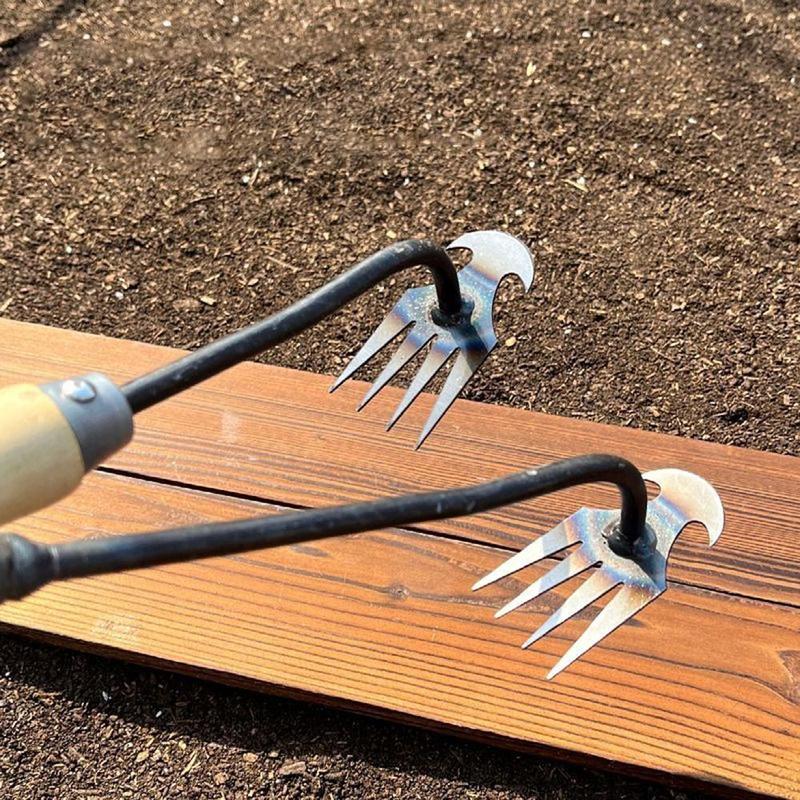 Product Introduction of New Uprooting 4 Teeth Weeders Weed Remover Forged Weed Puller Weeding Tool Weeding Artifact 16