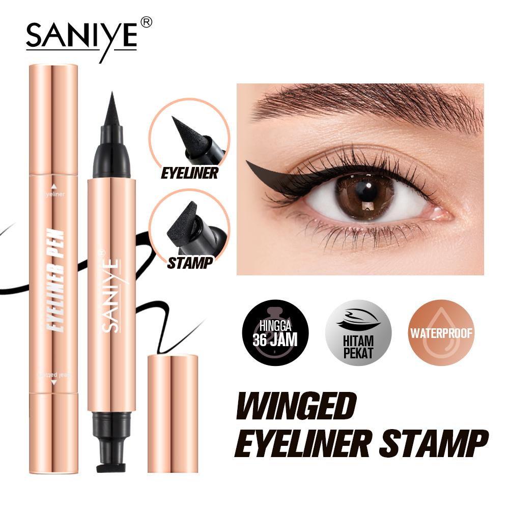 SANIYE LIVE Wing Eyeliner Double Head Eyeliner Stamp Eyeliner Waterproof Eye Make Up M438A SANIYE LIVE Wing Eyeliner Double Head Eyeliner Stamp Eyeliner Waterproof Eye Make Up M438A