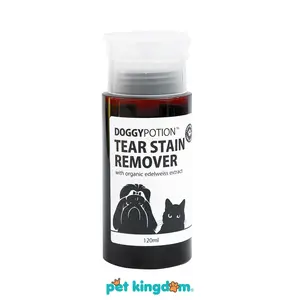 Pet Kingdom Doggy Potion 120 ml Pembersih Noda Air Mata Hewan Pembersih Mata Anjing Pembersih Mata Kucing Penghilang Noda Air Mata Obat Mata Hewan