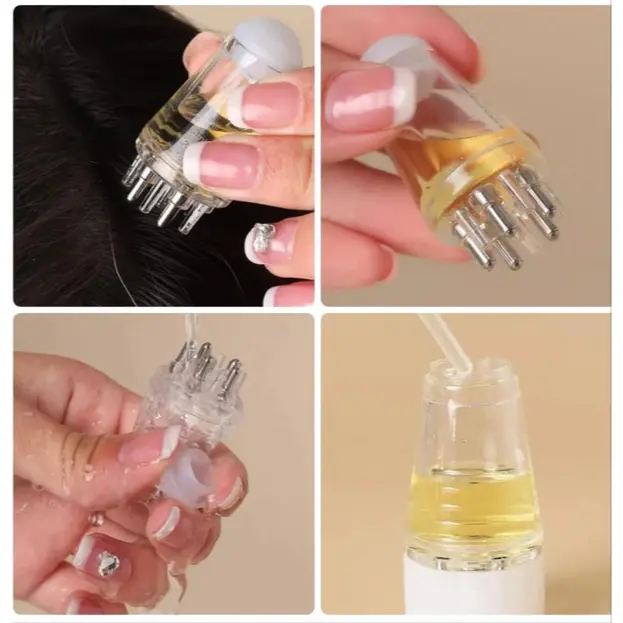 Mini Aplikator Kulit Kepala Sisir Cair Sisir Pijat Mini 6