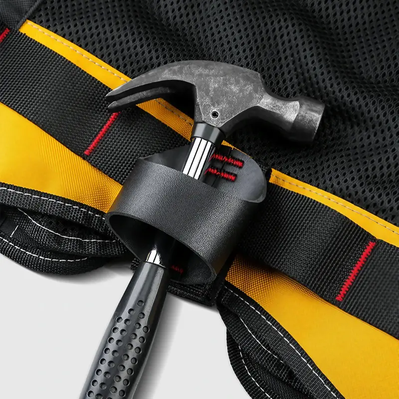 Multifunctional Outdoor Work Vest, Adjustable Breathable Tool Storage Vest, Multi-pocket Tool Organizer for Car Repair, Construction, Gardening 8