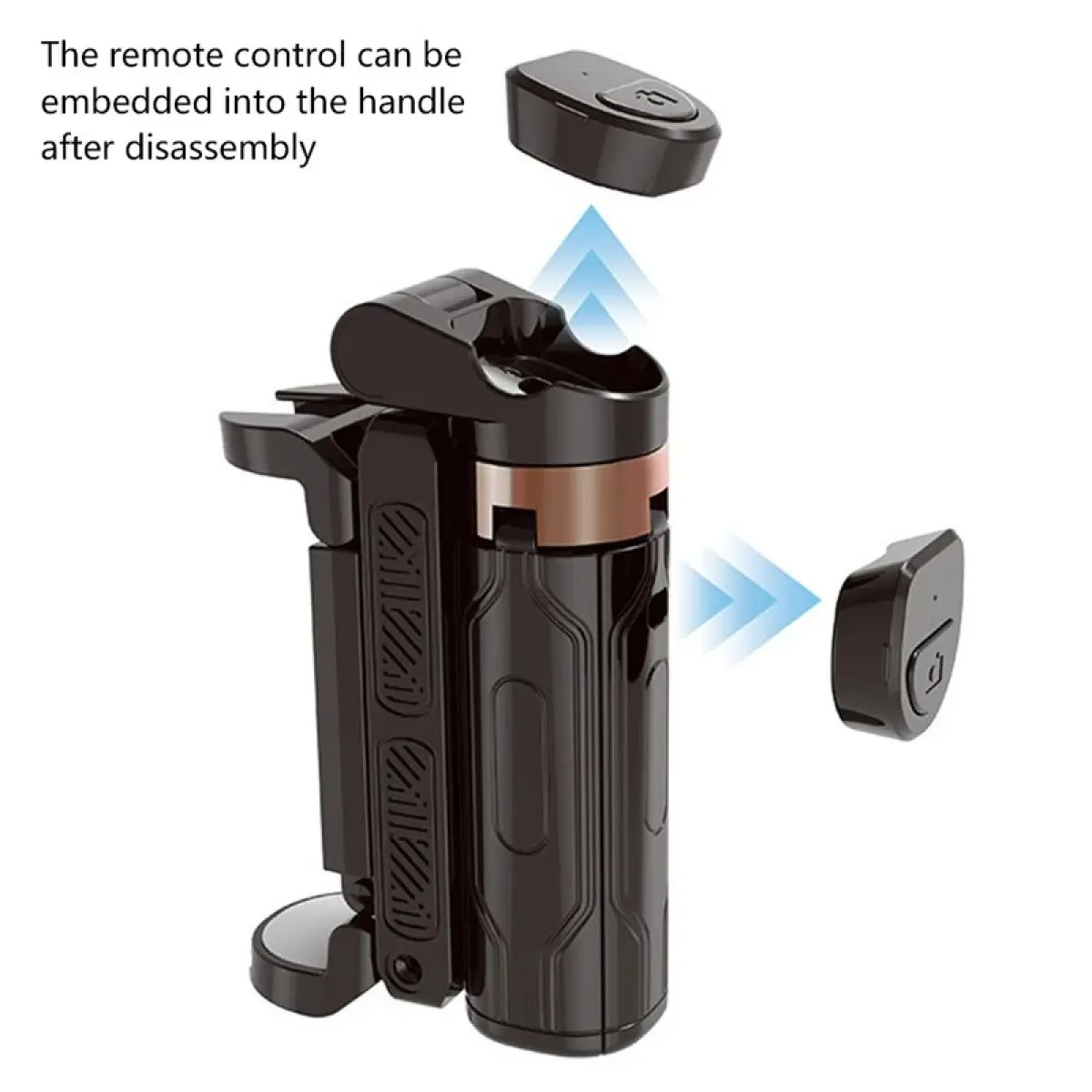 Tongkat Mini JC-25 Portable Size Pocket Tool Long Distance Bluetooth  Connectable Suitable for Travel White