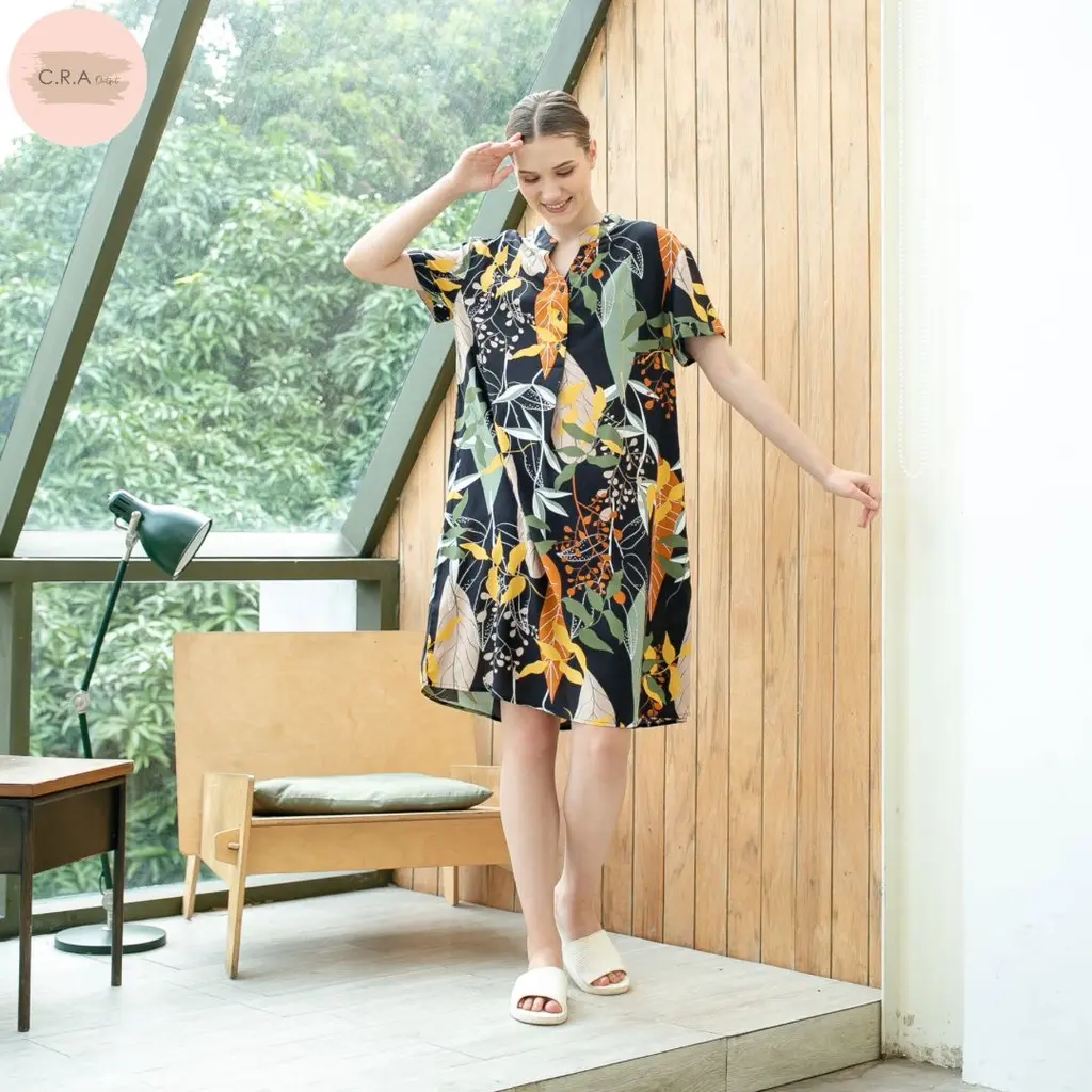 CRA OUTFIT - Daster KALYNA SERIES - KL4 Rayon Nyaman Kancing
