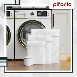 PIFACIA Laundry Bag Jaring Resleting Pakaian Kotor Kantong Mesin Cuci
