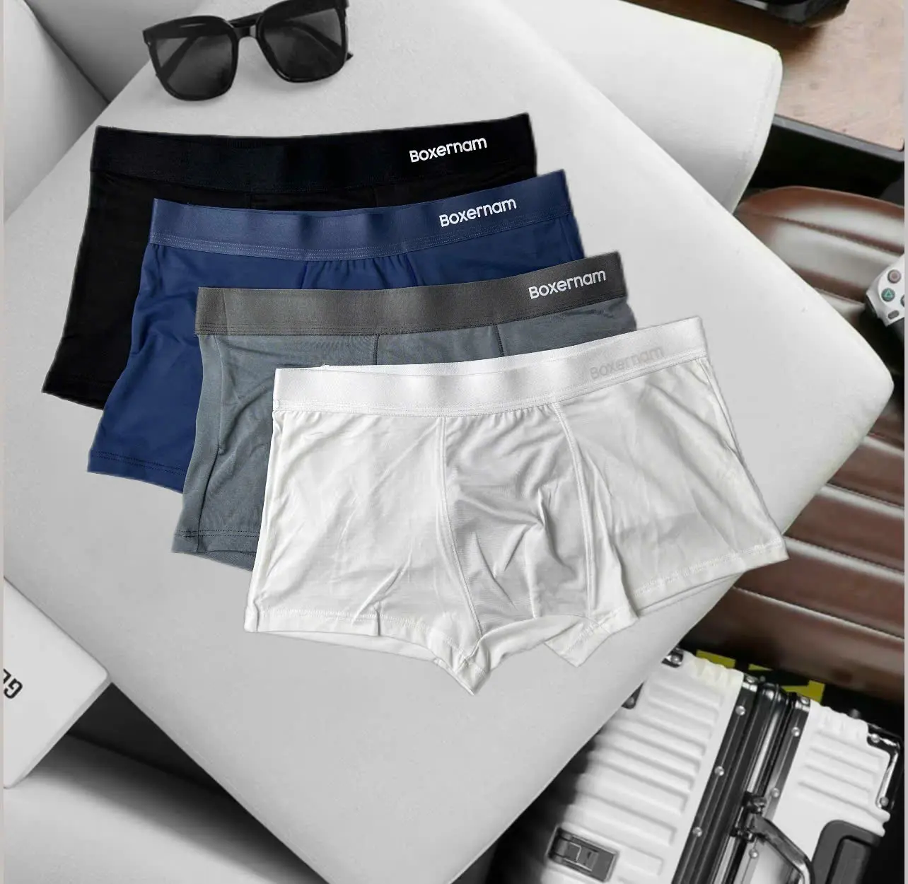 [COMBO 4 QUẦN] Quần sịp nam thun lạnh co giãn 4 chiều siêu thoáng thấm hút mồ hôi Quần boxer/ quần đùi Menswear