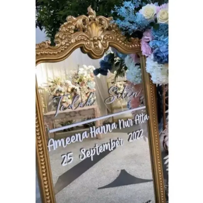 PROMO BIG SALE Standing Miror Ukir 180x70cm / Mirror Sign Wedding / Wedding Sign Mirr