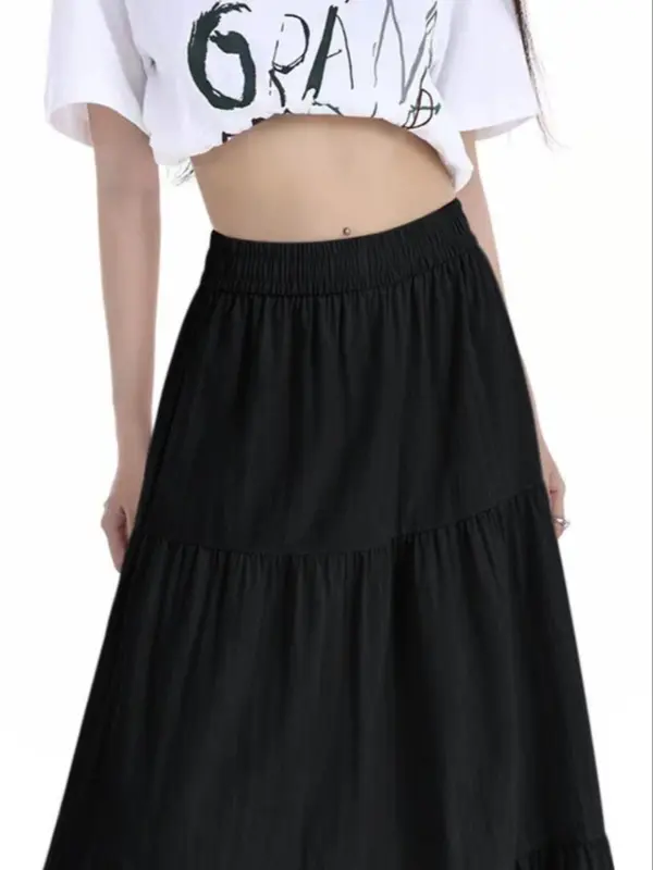Women's Plain Skirt, Casual Fashion Skirt for Daily Wear, Ladies Bottoms for All Seasons 3
