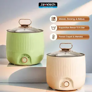 【Javkiech】SY-200 Rice Cooker Mini 1.2 L Keramik Serbaguna Magic Com Mini Slow Cooker Penanak Penanak nasi isolasi suhu berkelanjutan yang multifungsi