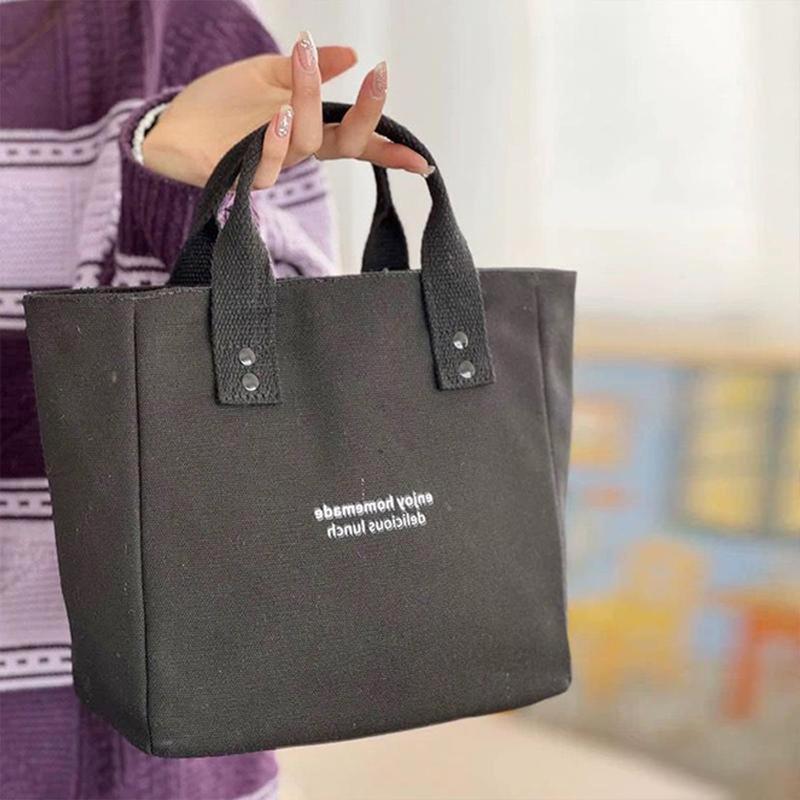 Product Introduction of Canvas Tote Bag, For Women, Solid Color, Large Capacity, Suitable For Travel, Casual Style 22
