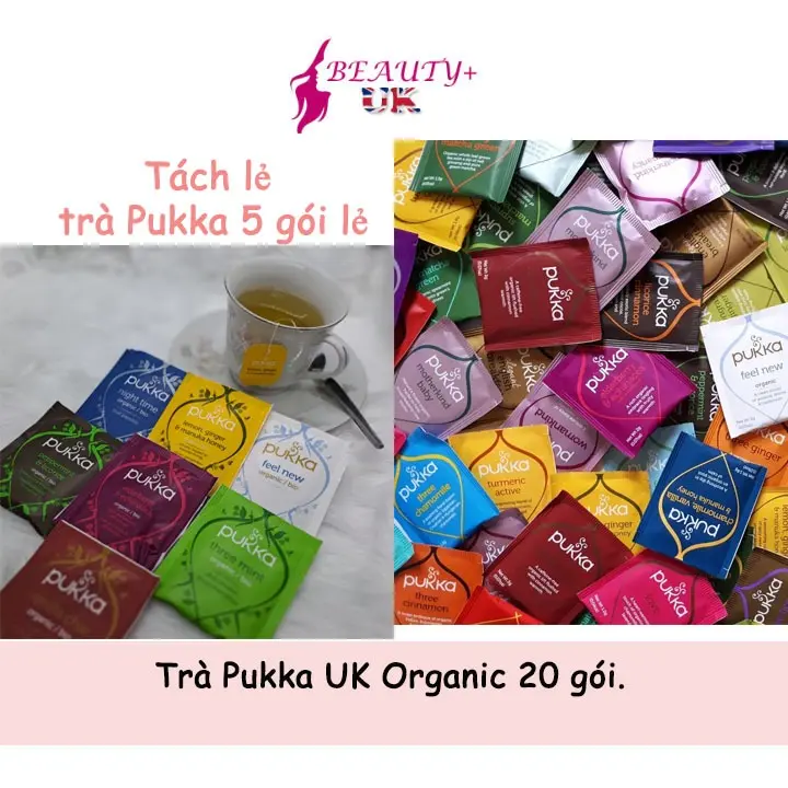 ( 5 gói tách lẻ không hộp) Trà Pukka UK Organic 20 gói