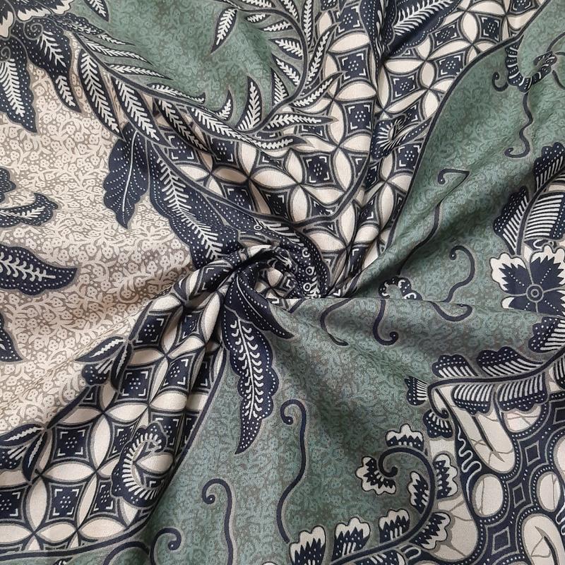Product Introduction of Kemeja Batik Pria Kate Hijau Sage Kain Katun Mikro 2
