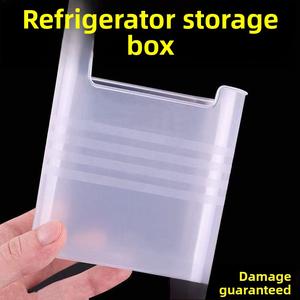 Hộp lưu trữ cửa bên tủ lạnh, Phân loại thực phẩm và thực phẩm, Hộp tươi rau và trái cây, Lưu trữ hỗn hợp, Hộp lưu trữ gừng và tỏi, [Q-Men] hộp  nhựa  chia  ngăn  có  nắp