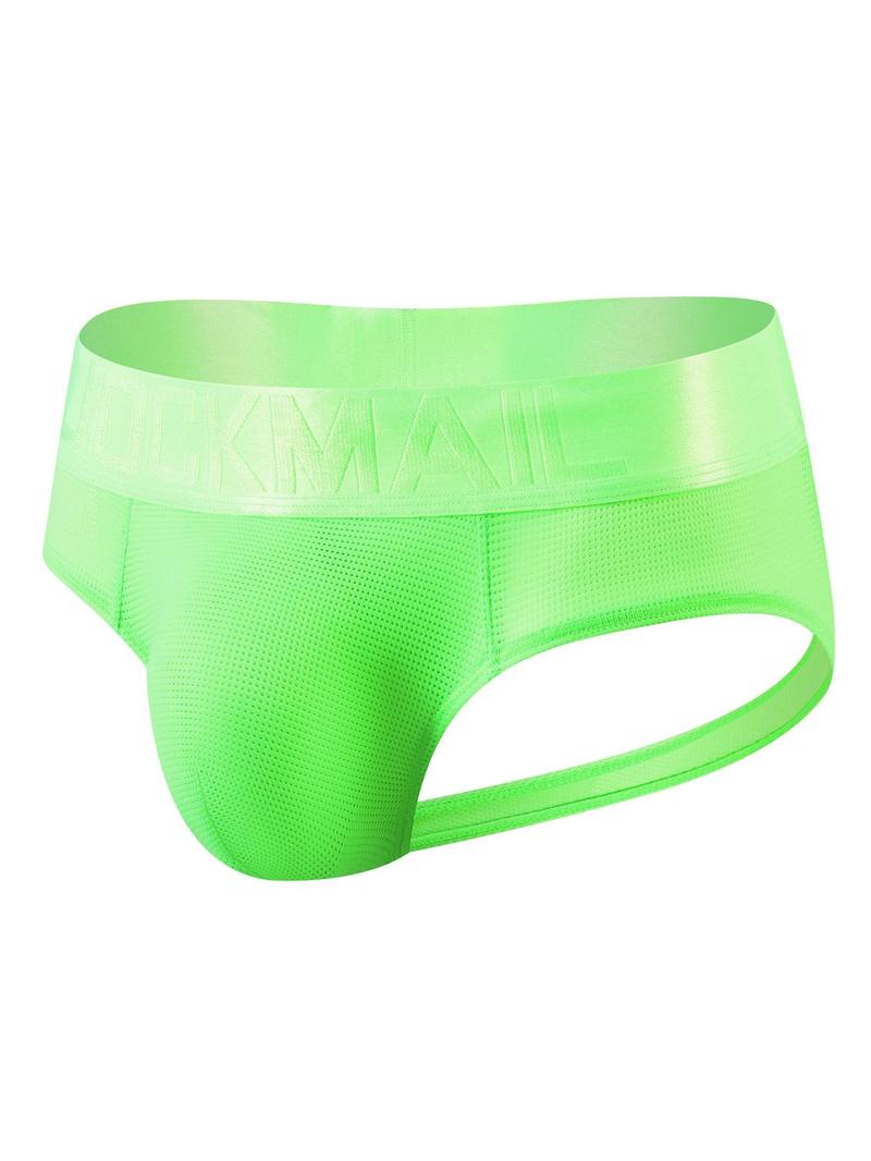 Product Introduction of LGBTQ+ Men's Casual Cut Out Drop Waist Boxer Brief, 1 Piece Breathable Cozy Mesh Underwear for Daily Wear, Men's Underwear for All Seasons, Comfortable Soft Basic Plain Menswear, Undergarments 5