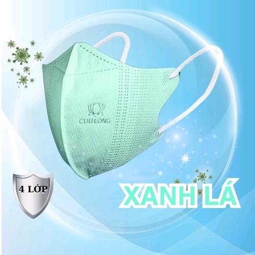 500Cái (tặng 20 cái) 4 LỚP Kháng Khuẩn Cửu Long Vie Mask Túi Zip 20cái/túi Khẩu Trang 5D   khautrang daydep 6