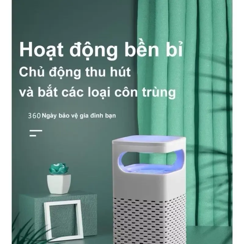 Đèn bắt muỗi-máy bắt muỗi diệt côn trùng thông minh kiêm đèn ngủ có cổng sạc USB  ( Có Bảo Hành Lỗi 1 Đổi 1 ) 5