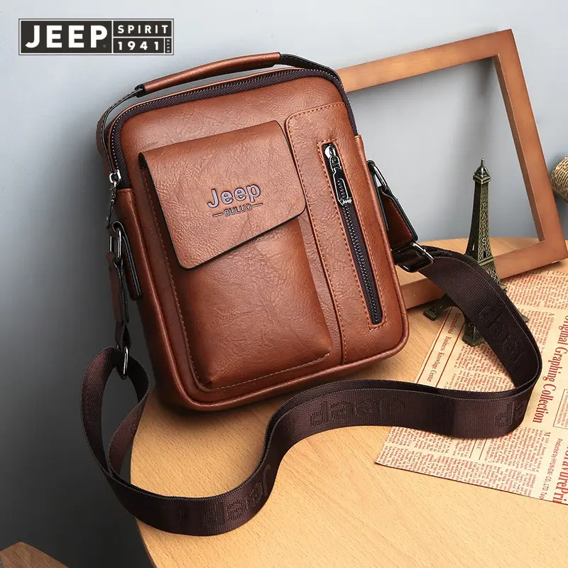 Túi Đeo Vai Nam, JEEP SPIRIT, 1941 ESTD, Phong Cách Công Sở Thường Ngày Thời Trang, Ba Lô, Cầm Tay, Túi Đeo Chéo Bag Nhung 5