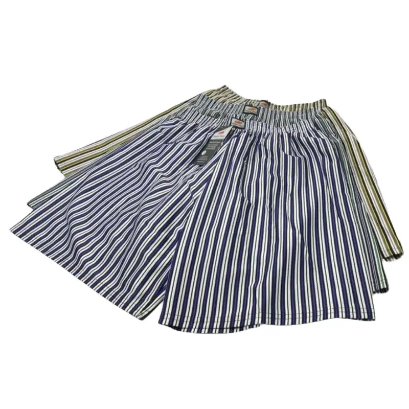 Combo 5 Quần đùi nam - Quần ngủ nam kẻ sọc mặc nhà dạo phố đủ size đủ màu đủ size từ 35kg đến 95kg - Menswear - QUẦN NGỦ Áo thun- ba lỗ- quấn short ngủ nam  GenzMen 3