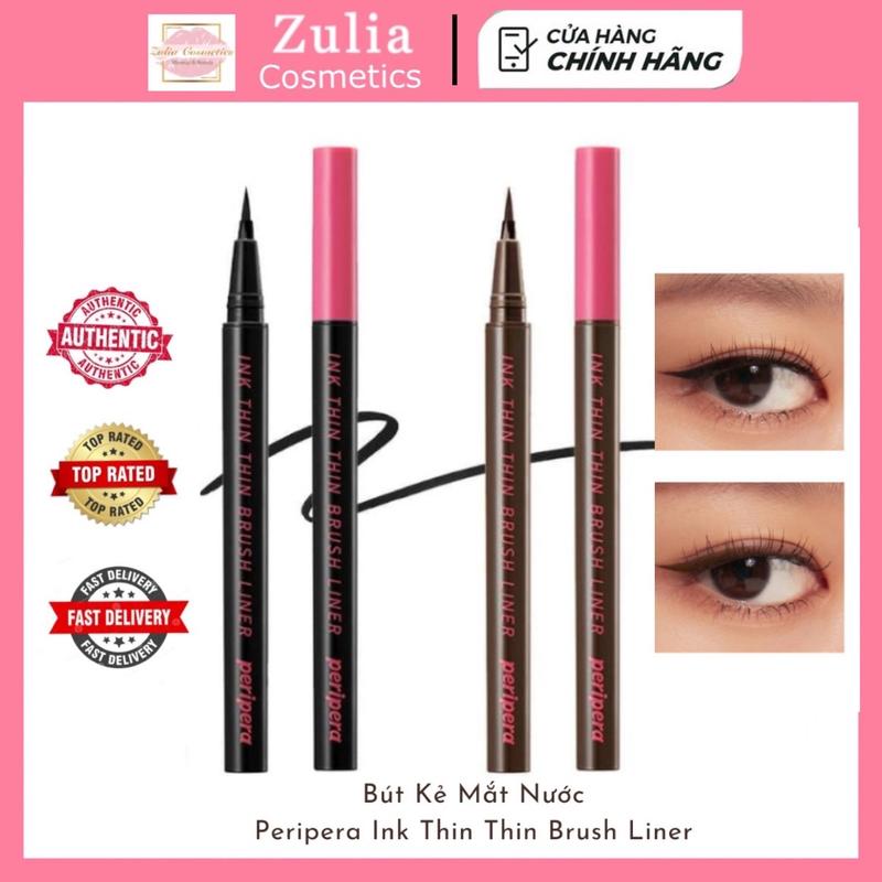 Bút Kẻ Mắt Dạ Peripera Lâu Trôi Bền Màu Ink Thin Brush Liner