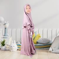 Gambar Syalu Setelan Gamis Anak Perempuan Terbaru Usia 1-3 Tahun JASMIN Muslim Baju - THISTLE PURPLE, M dari syalu Kota Sukabumi 2 Tokopedia