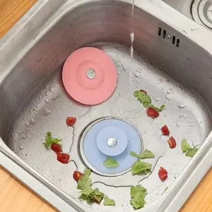 Hokiida Penutup Lubang Wastafel Dapur Kamar Mandi Penyaring Pembuangan Saringan Air Anti Mampet