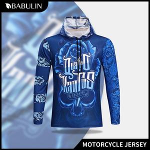 BABULIN Motorcycle jersey Hood Full riding clothes Long sleeve Shirt cycling Hoodie for men
