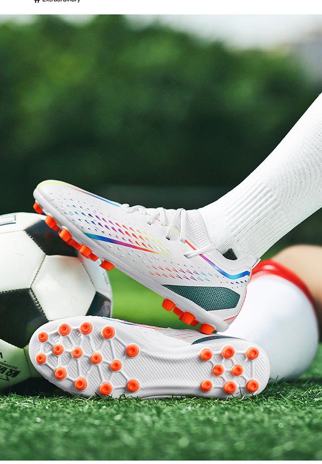Product Introduction of In Stock Long Nail Broken Nail Football Boots Youth Soccer Shoes Men and Women Same Style More than Sneaker Human Made Sneakers Male and Female Students Youth Soccer Shoes Lawn Training Shoes 15