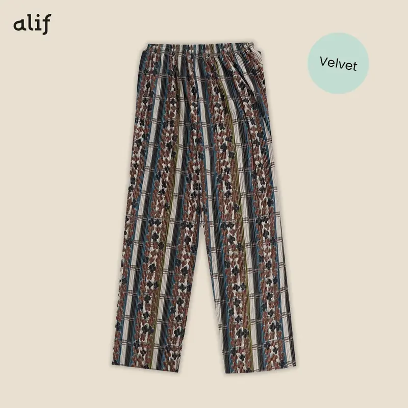 ALIF PRETTY PLEATS CELANA PLEATS MOTIF - MIDNIGHT IN AUTUMN 5