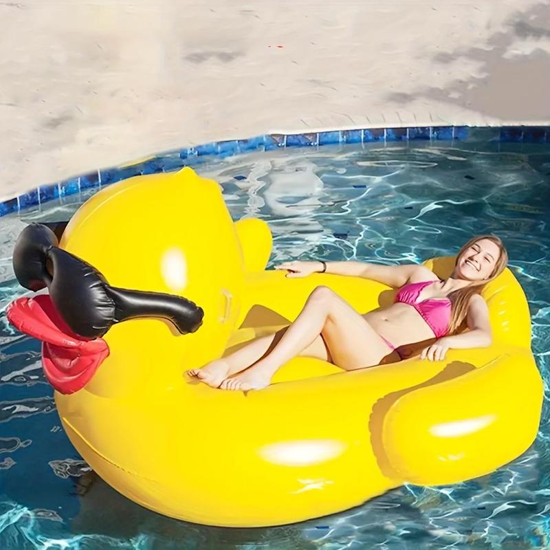 Product Introduction of Inflatable Swimming Pool Float, Cute Duck Design Swimming Ring, Swimming Pool Float for Adults & Teens, Water Sports Equipment for Home & Outdoor 5