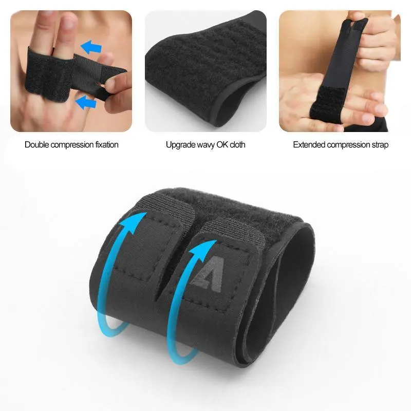 Reusable Finger Tapes Adjustable Elastic Finger Sleeves Bandage Sport