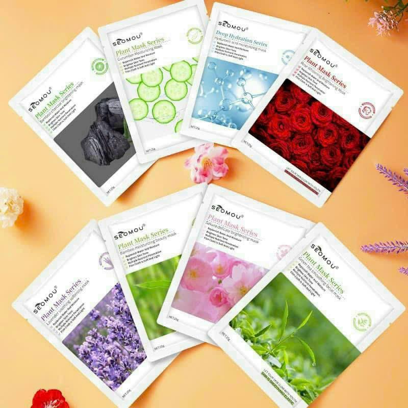 Product Introduction of Combo sỉ 100 mask Seomou cấp ẩm, nâng cơ [FREESHIP] Skincare Làm Đẹp Da 1