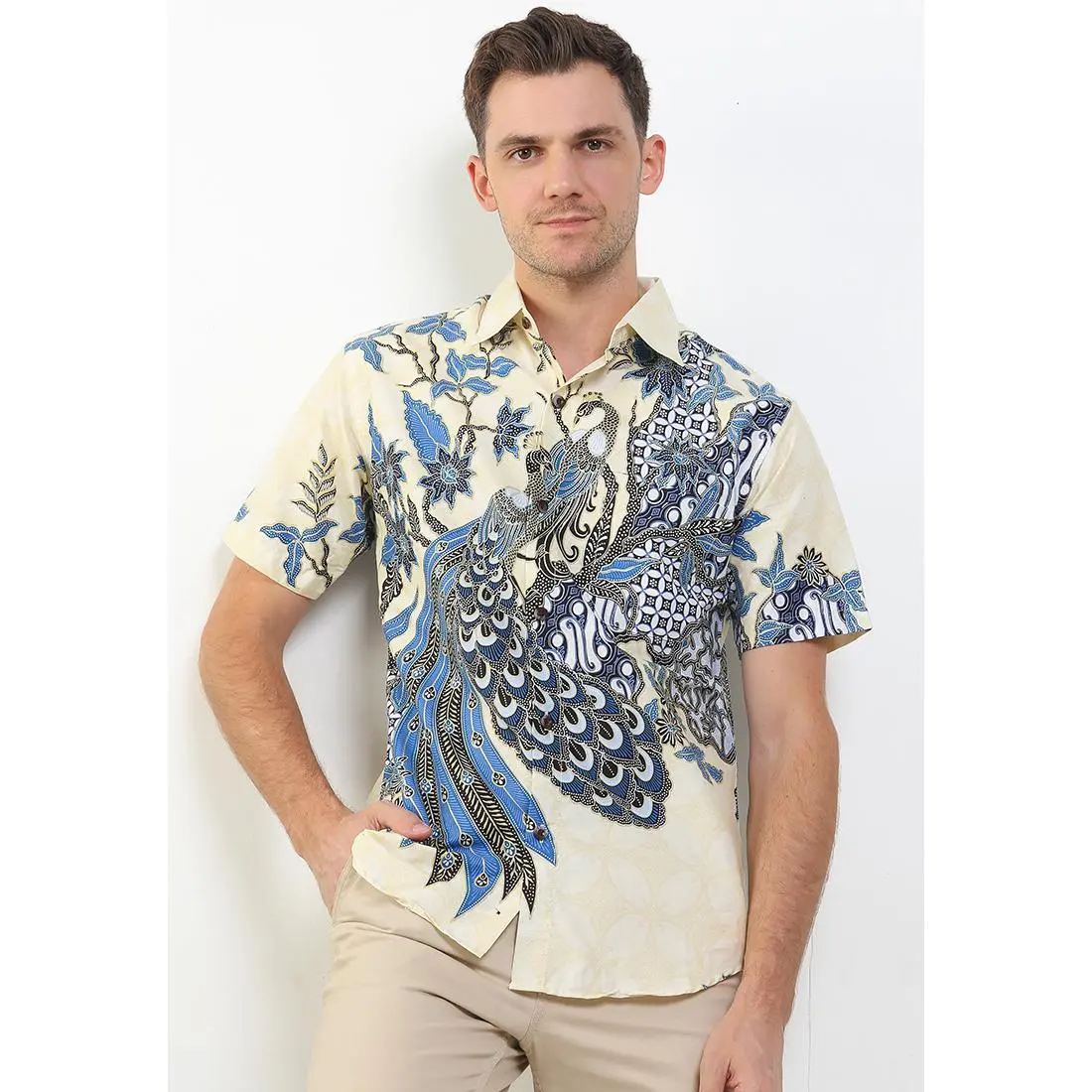 Kemeja Lengan Pendek Lelaki, Kemeja Batik Terkini, Motif Baharu 2025, Pakaian Seragam Pekalongan Eksklusif
