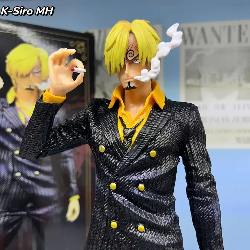 Mô hình One Piece - Vua hải tặc Vinsmoke Sanji hắc cước, đá lửa, nhả khói cao 32cm - K-Siro MH 8